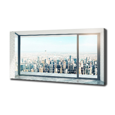 Fotocuadro en lienzo de alta calidad horizontal Vista de la ciudad