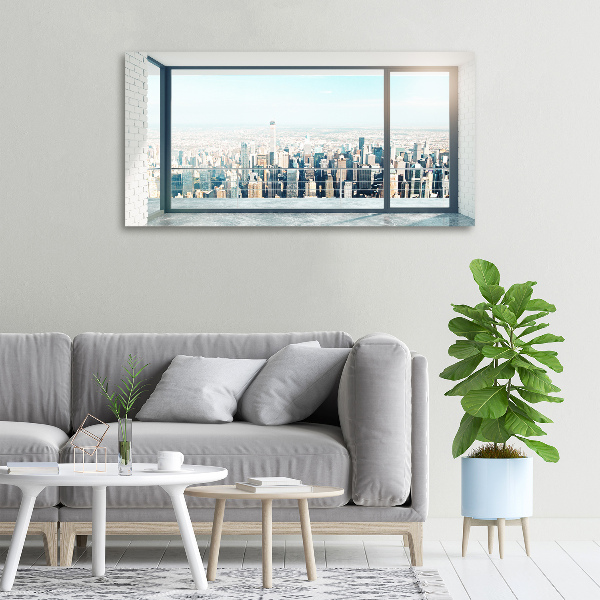 Fotocuadro en lienzo de alta calidad horizontal Vista de la ciudad