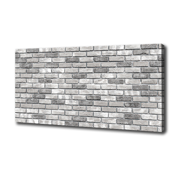 Cuadro canvas moderno de gran formato horizontal pared de ladrillos