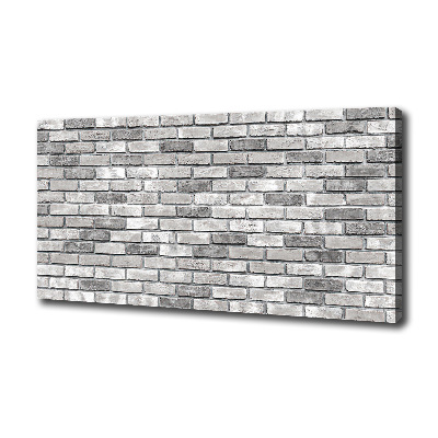 Cuadro canvas moderno de gran formato horizontal pared de ladrillos