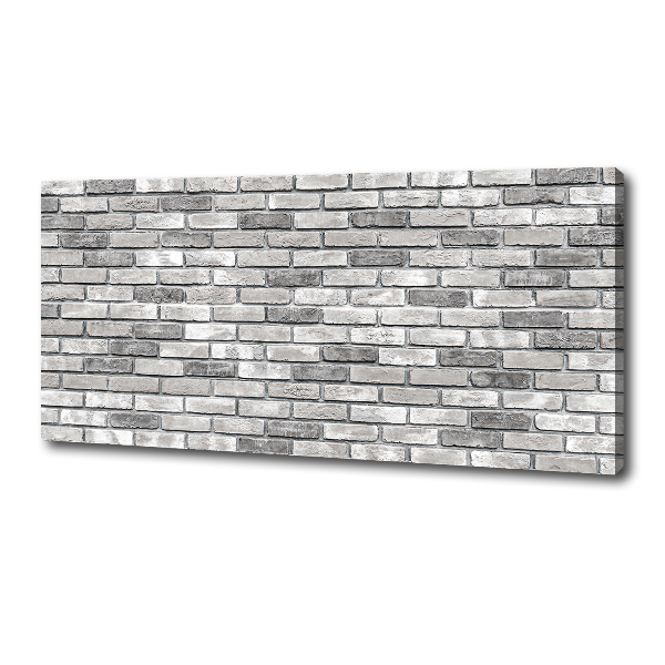 Cuadro canvas moderno de gran formato horizontal pared de ladrillos
