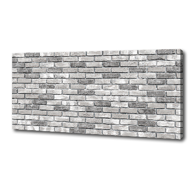 Cuadro canvas moderno de gran formato horizontal pared de ladrillos