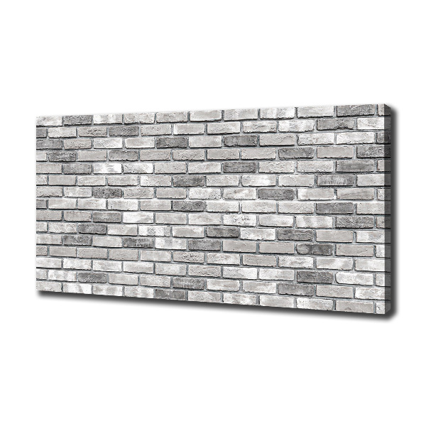 Cuadro canvas moderno de gran formato horizontal pared de ladrillos
