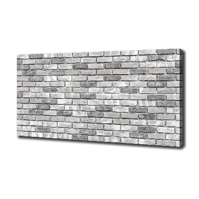 Cuadro canvas moderno de gran formato horizontal pared de ladrillos