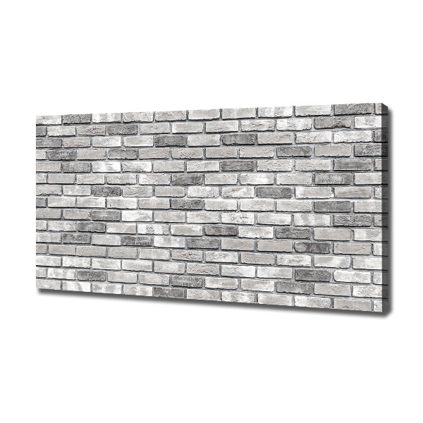Cuadro canvas moderno de gran formato horizontal pared de ladrillos