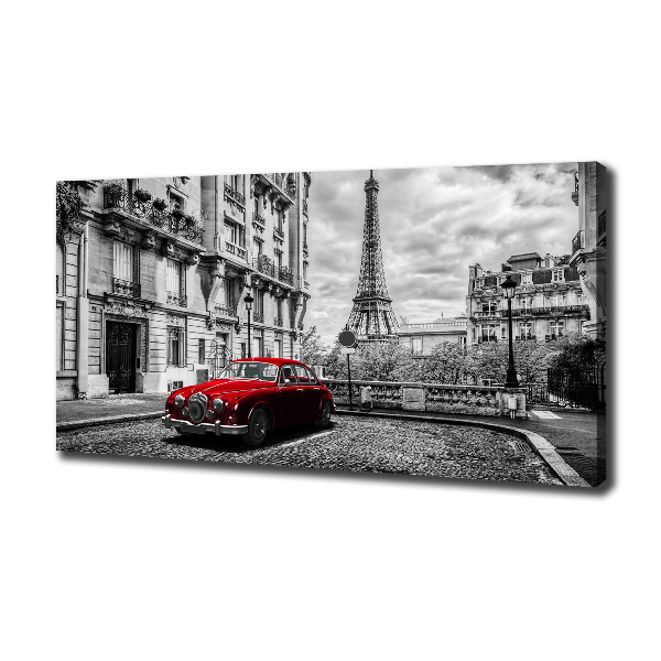 Cuadro canvas con impresión uv duradera horizontal Limusina roja