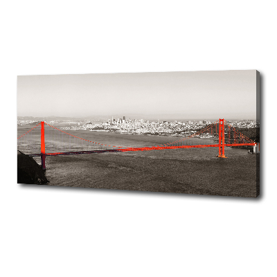 Foto en lienzo con acabado profesional horizontal Puente de San Francisco