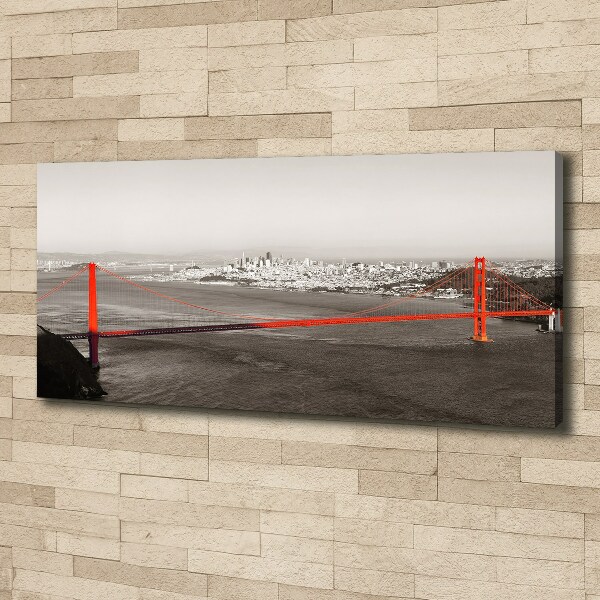 Foto en lienzo con acabado profesional horizontal Puente de San Francisco