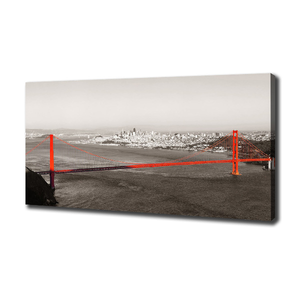 Foto en lienzo con acabado profesional horizontal Puente de San Francisco