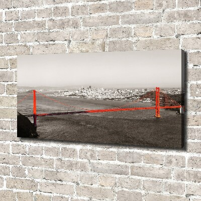 Foto en lienzo con acabado profesional horizontal Puente de San Francisco