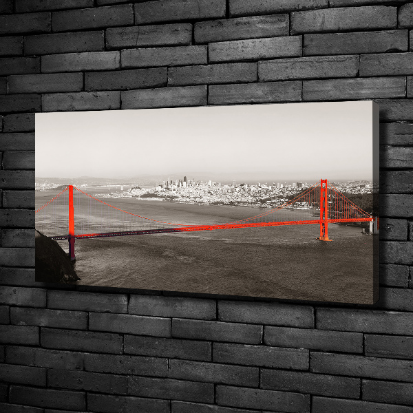 Foto en lienzo con acabado profesional horizontal Puente de San Francisco