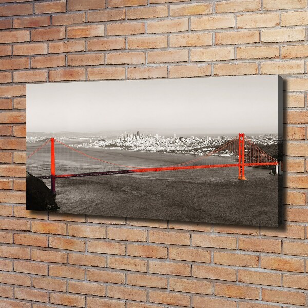 Foto en lienzo con acabado profesional horizontal Puente de San Francisco