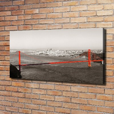 Foto en lienzo con acabado profesional horizontal Puente de San Francisco