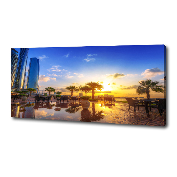 Cuadro canvas con impresión uv duradera horizontal Abu Dabi Este