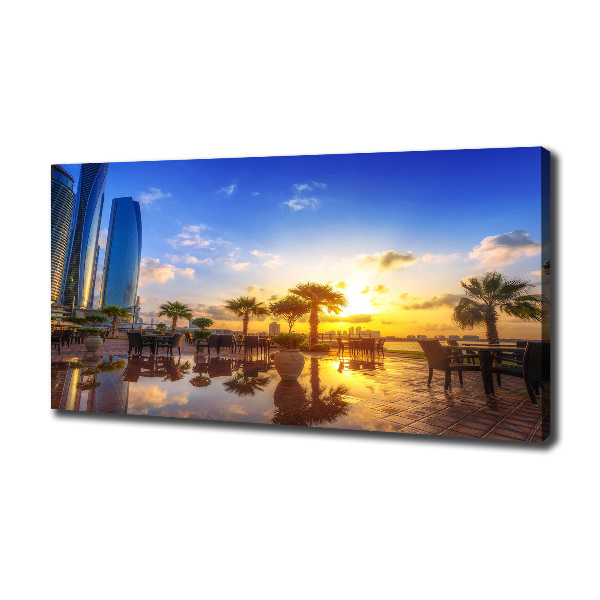 Cuadro canvas con impresión uv duradera horizontal Abu Dabi Este