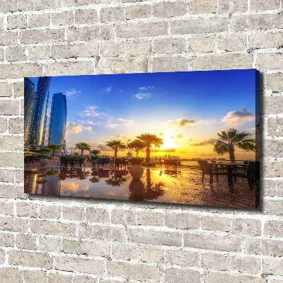 Cuadro canvas con impresión uv duradera horizontal Abu Dabi Este