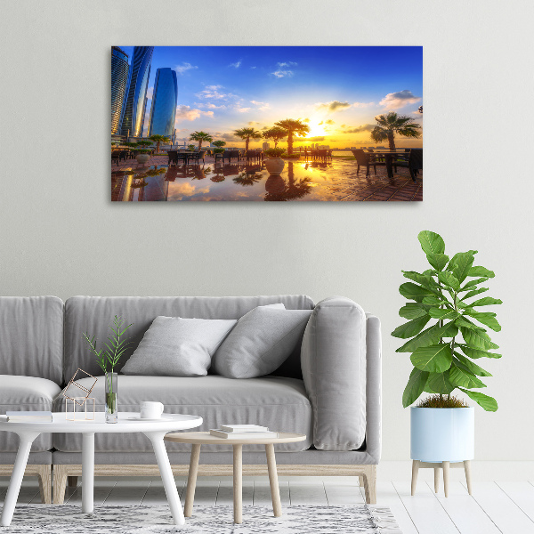 Cuadro canvas con impresión uv duradera horizontal Abu Dabi Este