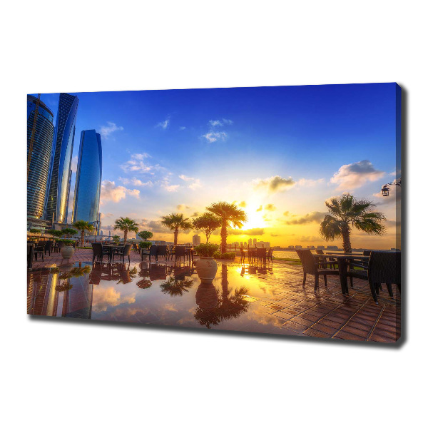 Cuadro canvas con impresión uv duradera horizontal Abu Dabi Este