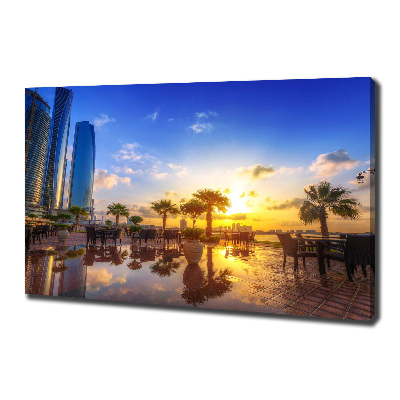 Cuadro canvas con impresión uv duradera horizontal Abu Dabi Este