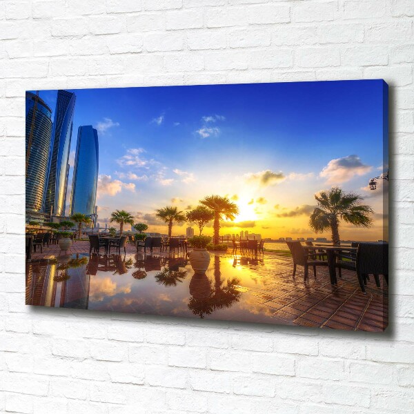Cuadro canvas con impresión uv duradera horizontal Abu Dabi Este