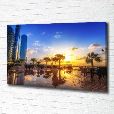 Cuadro canvas con impresión uv duradera horizontal Abu Dabi Este