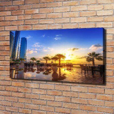 Cuadro canvas con impresión uv duradera horizontal Abu Dabi Este