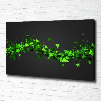 Fotocuadro en lienzo de alta calidad horizontal Onda geométrica