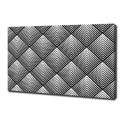 Fotocuadro en lienzo de alta calidad horizontal Fondo geométrico