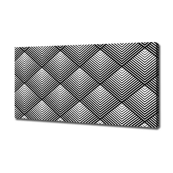 Fotocuadro en lienzo de alta calidad horizontal Fondo geométrico