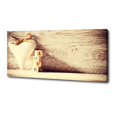 Cuadro canvas moderno de gran formato horizontal Amar