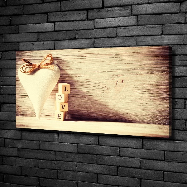 Cuadro canvas moderno de gran formato horizontal Amar