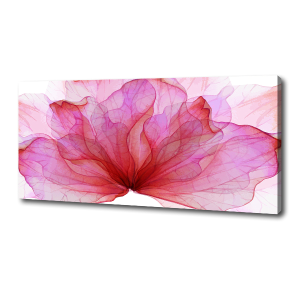 Fotocuadro en lienzo de alta calidad horizontal Flor rosa