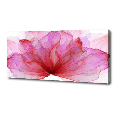 Fotocuadro en lienzo de alta calidad horizontal Flor rosa