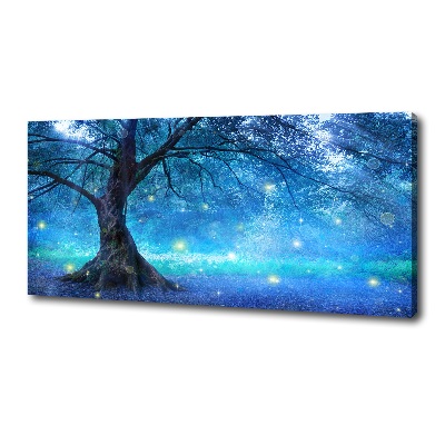 Cuadro canvas con impresión uv duradera horizontal Bosque misterioso