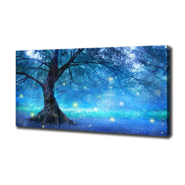 Cuadro canvas con impresión uv duradera horizontal Bosque misterioso