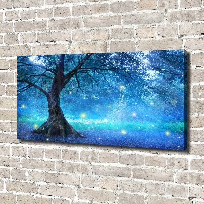 Cuadro canvas con impresión uv duradera horizontal Bosque misterioso