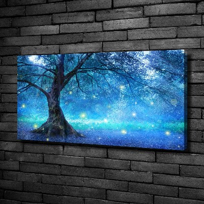 Cuadro canvas con impresión uv duradera horizontal Bosque misterioso