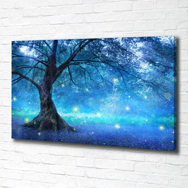 Cuadro canvas con impresión uv duradera horizontal Bosque misterioso