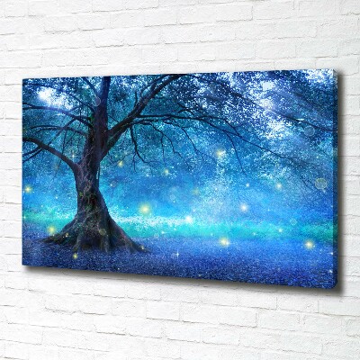 Cuadro canvas con impresión uv duradera horizontal Bosque misterioso
