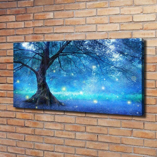 Cuadro canvas con impresión uv duradera horizontal Bosque misterioso