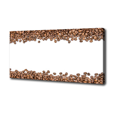 Cuadro canvas con impresión uv duradera horizontal Granos de café