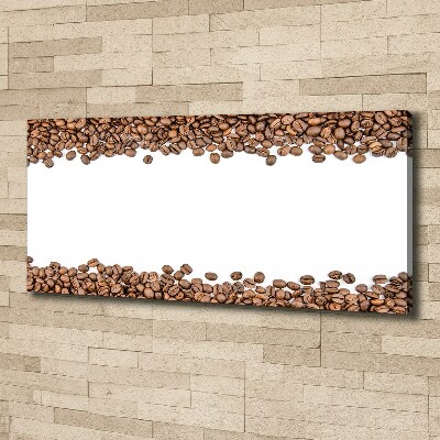 Cuadro canvas con impresión uv duradera horizontal Granos de café