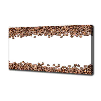 Cuadro canvas con impresión uv duradera horizontal Granos de café