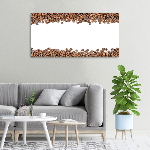 Cuadro canvas con impresión uv duradera horizontal Granos de café