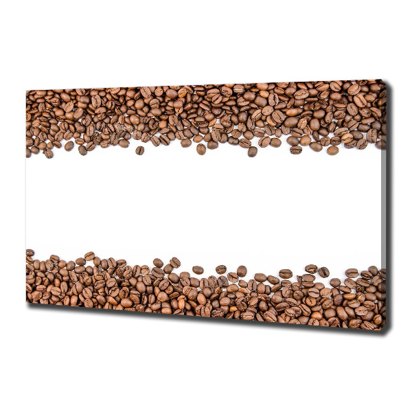 Cuadro canvas con impresión uv duradera horizontal Granos de café