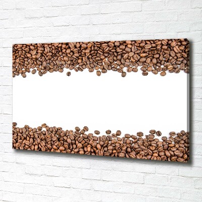 Cuadro canvas con impresión uv duradera horizontal Granos de café