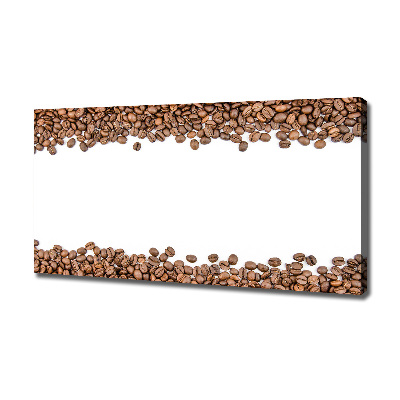 Cuadro canvas con impresión uv duradera horizontal Granos de café