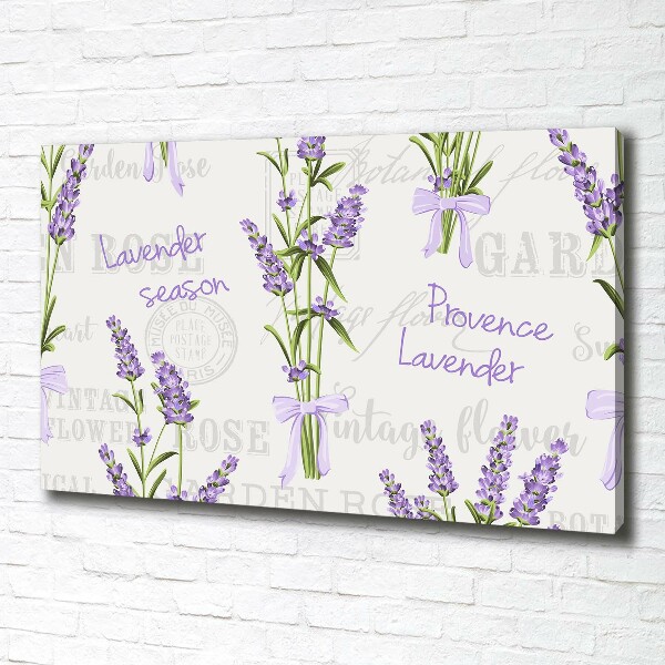 Foto en lienzo con acabado profesional horizontal Lavanda