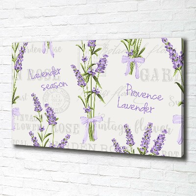 Foto en lienzo con acabado profesional horizontal Lavanda
