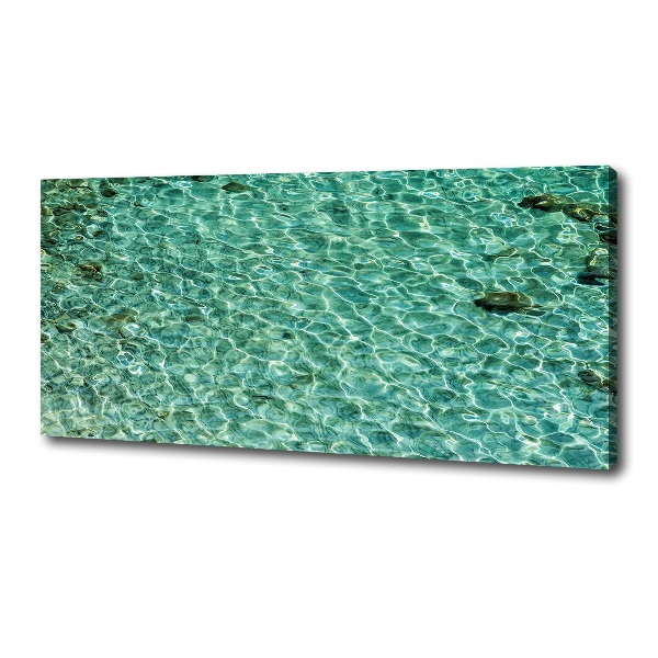 Cuadro canvas con impresión uv duradera horizontal Agua clara